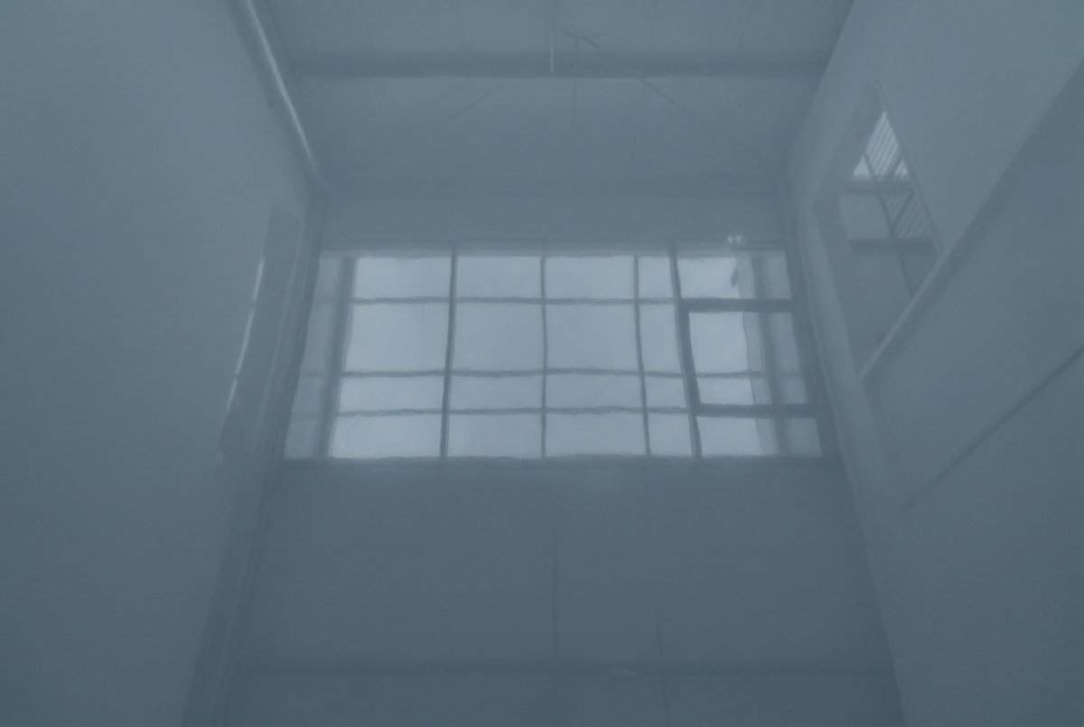 Solid slate gray epoxy garage floor after professional coating Palm Bay